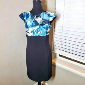 Ann Taylor Petite Dress Women's Size 6P Sheath Empire Waist Lined